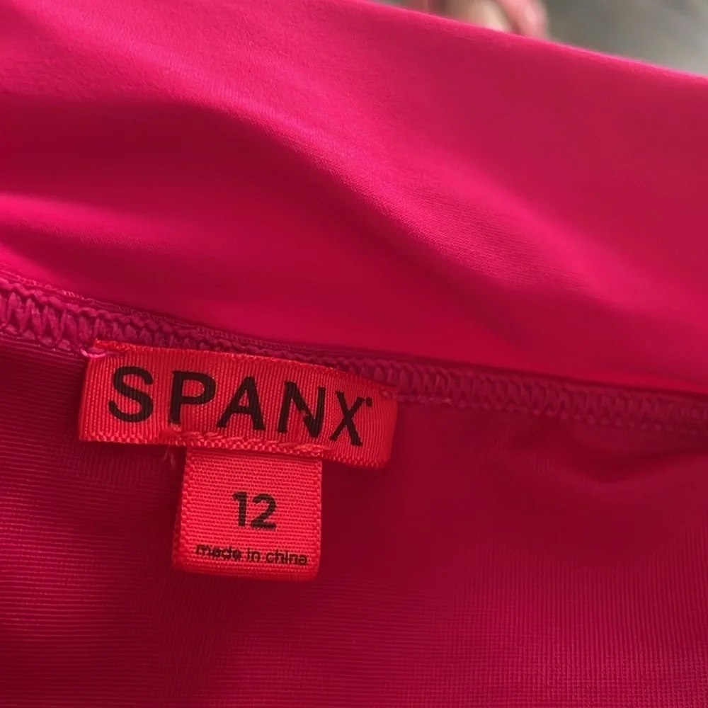 Spanx Swim Skirt with attached swim bottoms Pink 12